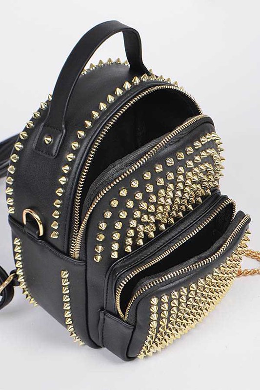 Gold Studded Backpack