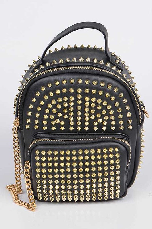 Gold Studded Backpack