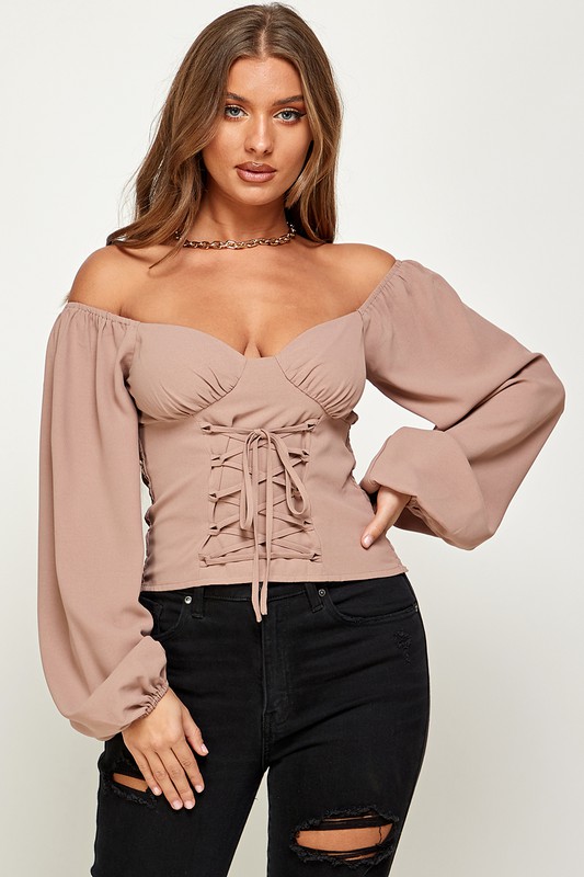 Romantic Bliss Off Shoulder Top