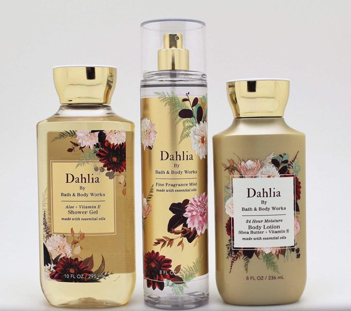Bath & Body Works Dahlia 3-Piece Bundle Set