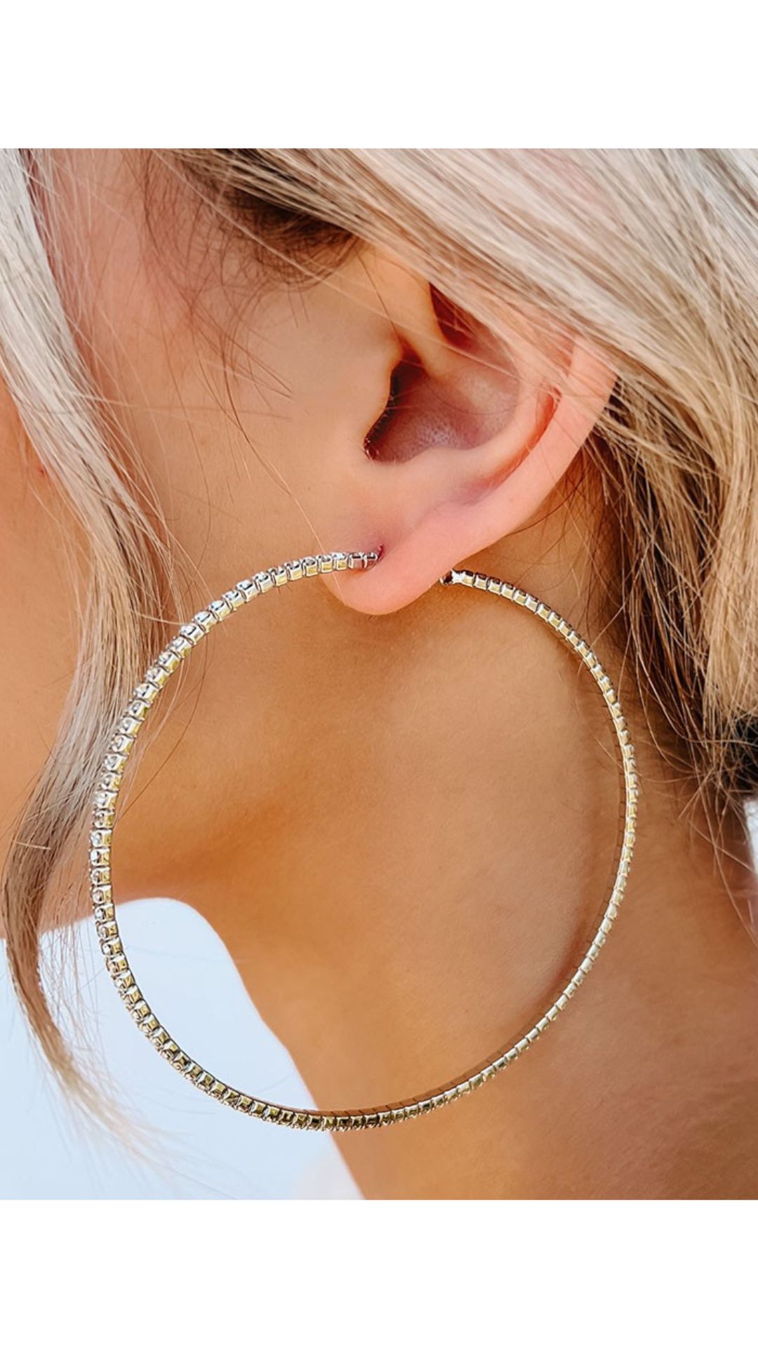 Silver Jonie Hoop Earrings
