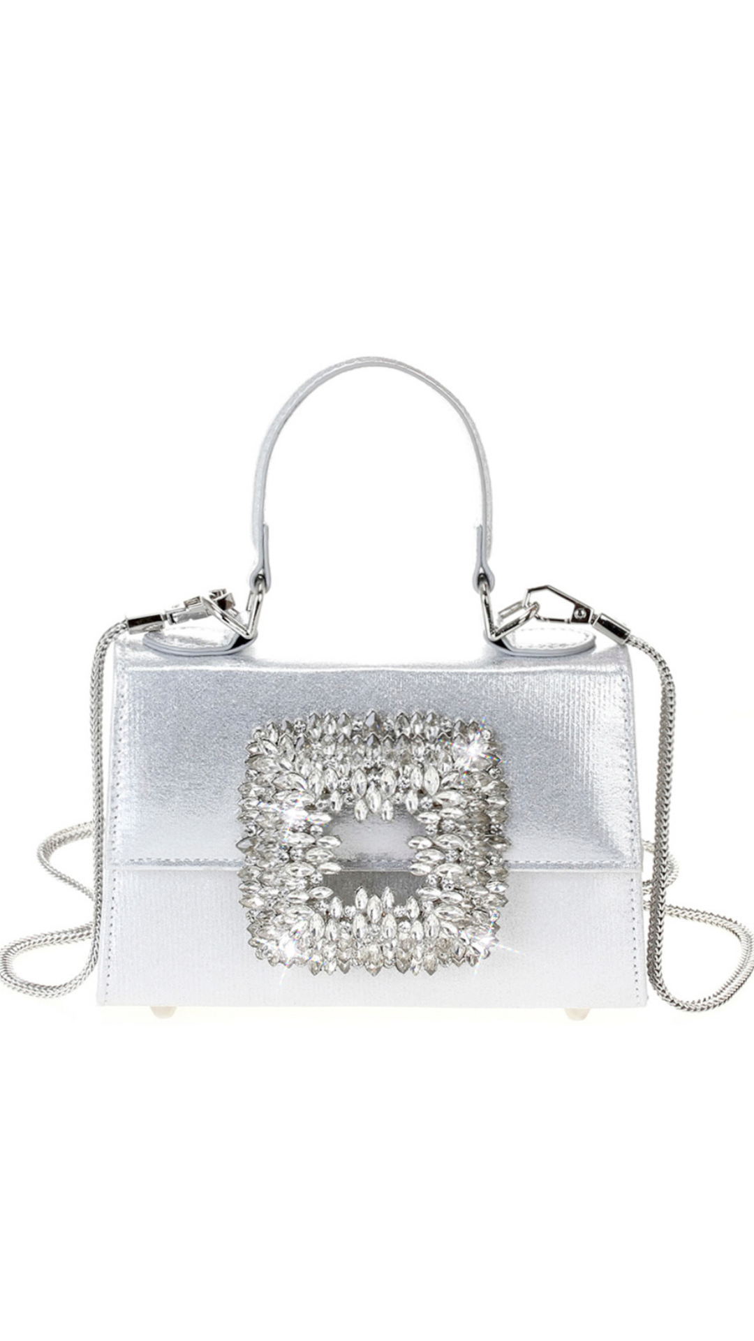 Crystal Silk Bag (Silver)
