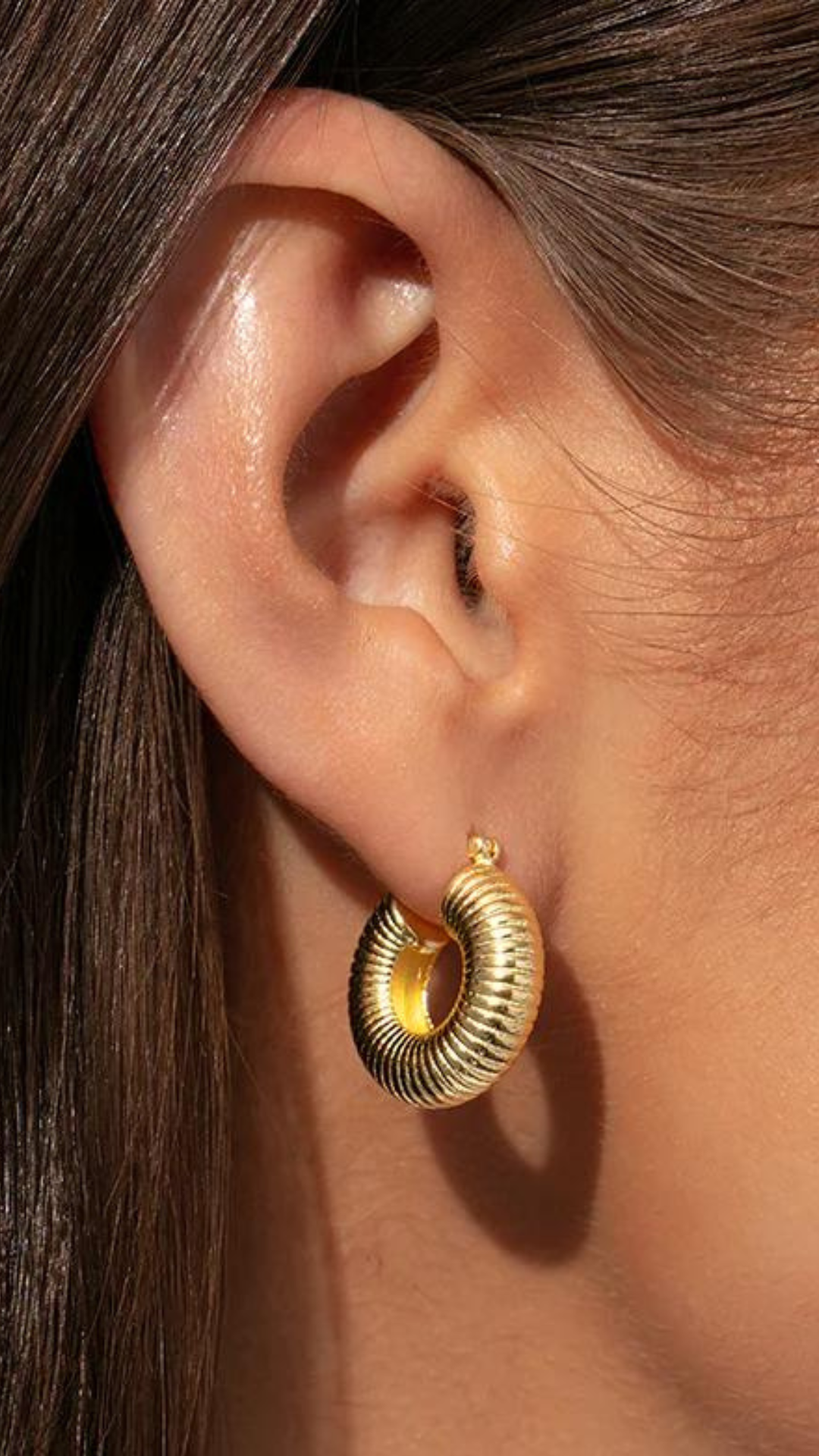 18K Gold Vermeil Elegance Hoop Earrings