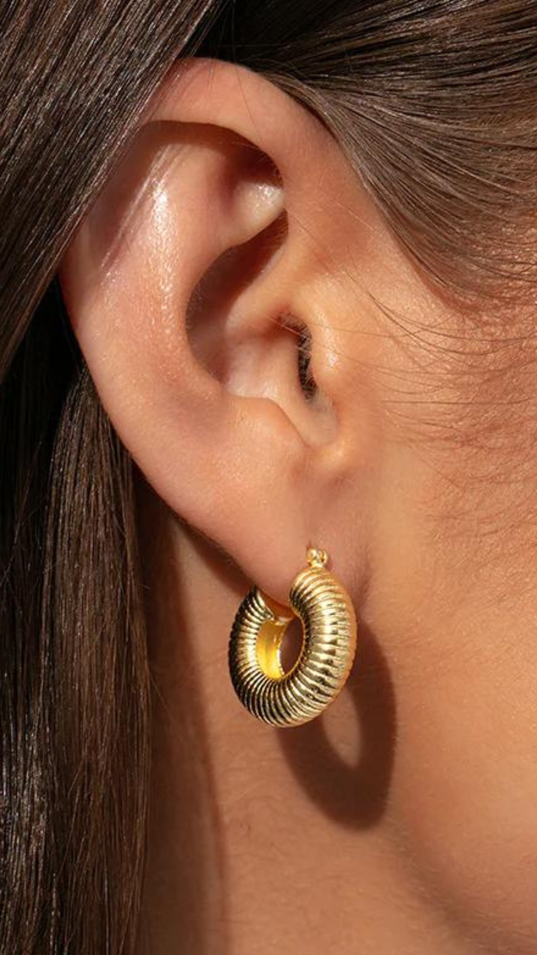 18K Gold Vermeil Elegance Hoops