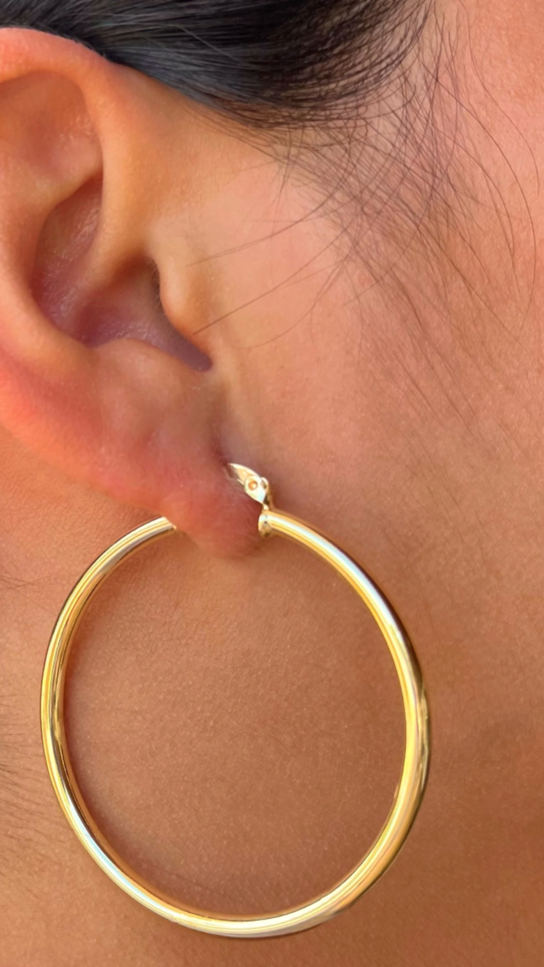 18K Gold Vermeil Queen Hoops